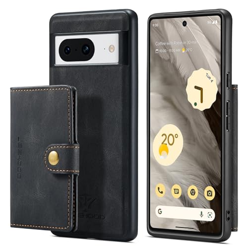 Étui Pixel 8 portefeuille 2-en-1 détachable et magnétique noir