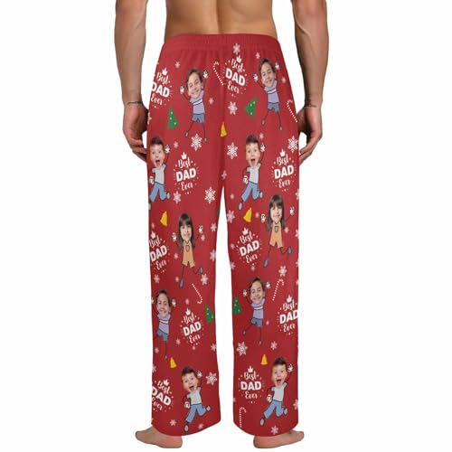 Personalized Face Pajama Pants for Dad Grandpa Men Custom Photo Printed Pajama Bottoms Trousers Gift for Fathers Day Birthday4
