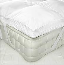 MICROFIBRE MICROLITE MATTRESS TOPPER WITH ELASTICATED CORNER STRAPS, 230TC COVER, BAFFLE BOX STITCHED (Single)