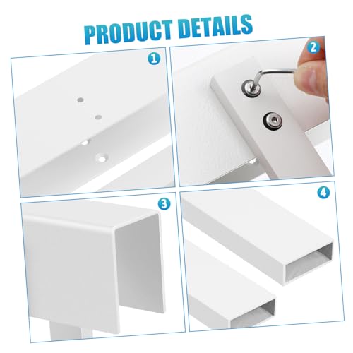 HOMSFOU Cerradura Plegable de Acero Inoxidable para Puertas de Armario miniatura 3