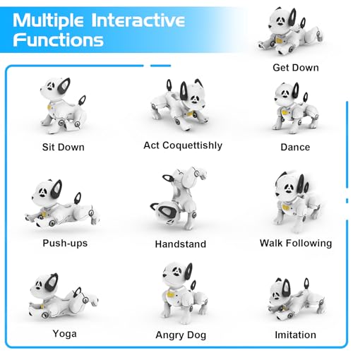 SUPIREO Remote Control Robot Dog Toy, RC Dog Programmable Smart Interactive Robotic Pets - Image 4