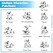 Remote Control Robot Dog Toy, RC Dog Programmable Smart Interactive Robotic Pets, RC Stunt Robot Toys Imitates Animals Music Dancing Handstand Push-up Follow Functions for Boys Girls Toy White Silver