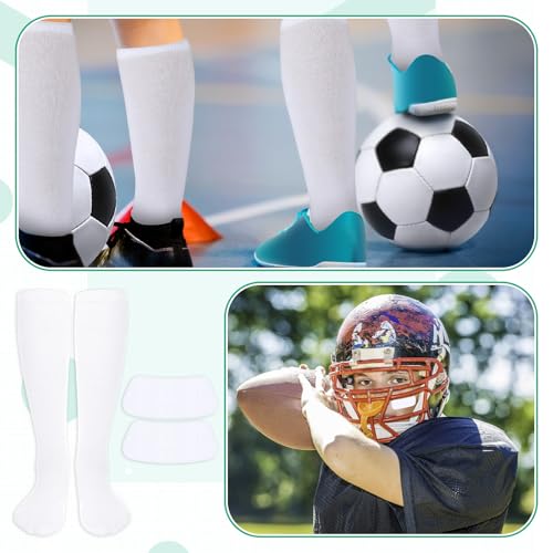 Image of Panitay 2 /12 /16 /24 Pairs Softball Soccer Socks Glitter Eye Black Stickers Team Spirit Accessories for Youth Women Sport Wear