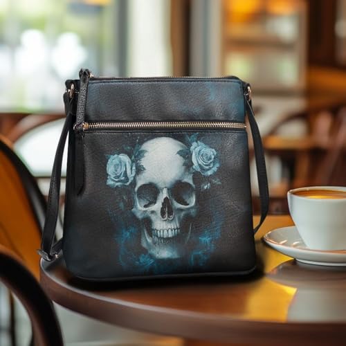Image of Leather Purses for Women, Leather Hobo Bags for Women Travel Sling Purse Triple Zippered Pockets Shoulder Bag