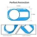 Voodonala for Jeep JL Headlight Switch Trim for 2018-2024+ Jeep Wrangler JL JLU Gladiator JT 4xe Interior Accessories, ABS Light Blue