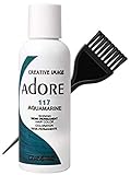 ADORE Creative Image Shining SEMI-PERMANENT Hair Color (STYLIST KIT) No Ammonia, No Peroxide, No Alcohol Haircolor Semi Permanent Dye (117 Aquamarine)
