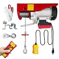 Electric Hoist 2 in 1,1760lbs Electric Hoist Winch with 98ft Wireless Control&Wired Remote Control,110v Electric Hoist 59ft/29.5ft Lifting Height for Garage Warehouse Factory,Single/Double Slings