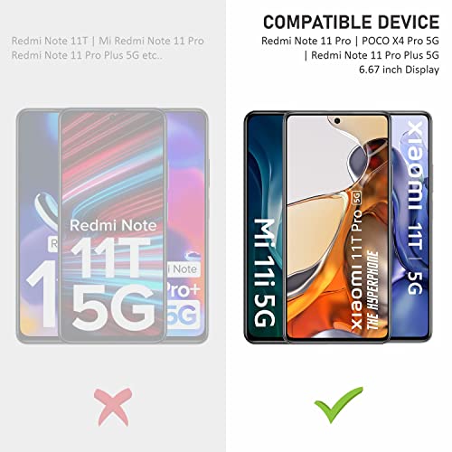 Image of Mr.Shield Top-Notch HD+ Tempered Glass Screen Protector Guard for Xiaomi 11T Pro, 11T, 11i and 11i Hypercharge (6.67 Inch), 9H Hardness, Military Grade Protection, Easy Installation kit