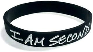 I Am Second 5-Pack Classic Adult Black Silicone Wristbands