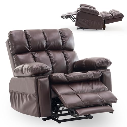 Oversized Dual Motor Power Lift Recliner Chair with Adjustable He...
