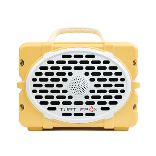 Turtlebox Original Gen 3: Portable Outdoor Bluetooth Speaker – Ultra-Loud (120dB), Waterproof (IP67), Rugged, Impact-Resistant, 3-Day Battery | Party Mode: Unlimited Pairing, Fighting Lady Yellow
