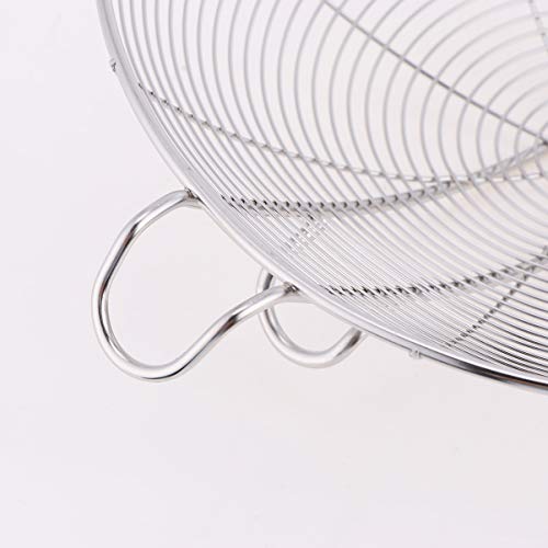 Colher ranhurada de aço inoxidável Doitool de metal resistente ao calor com cabo de madeira, coador