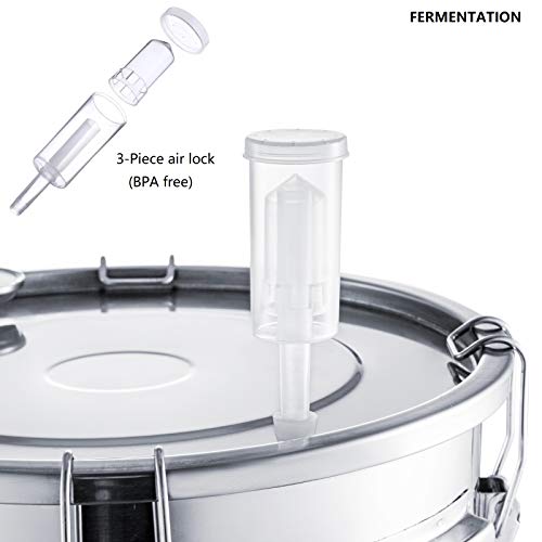 Image of Shine Still Alcohol Distiller 5 Gallon with Stainless Steel Pot Glass Thumper Keg Copper Coil Thermometer Water Pump Home Brewing Kit for Wine Making Whisky Brandy Vodka
