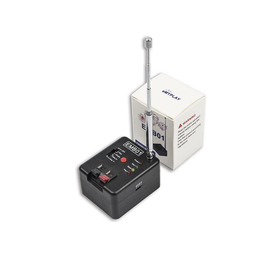 Emyplay - Encendedor eléctrico de fuegos artificiales, control remoto de un canal, para decoración de escenarios de fiesta