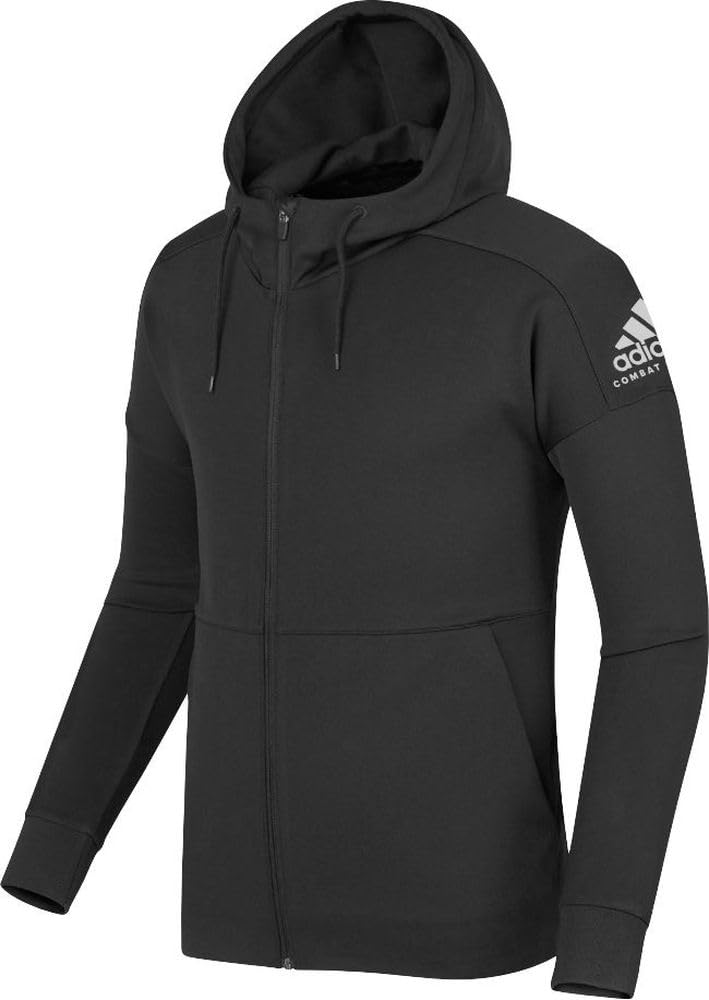 Adidas Combat Sports TR70-100 Bluza z Kapturem, Czarny/Biały, S
