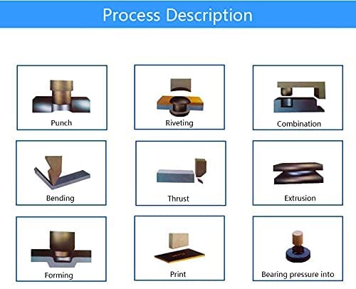 Miniatura 9 de Máquina de prensa neumática con controlador de pantalla, presión neumática de carrera de cilindro ajustable para máquina de prensa de perforación de