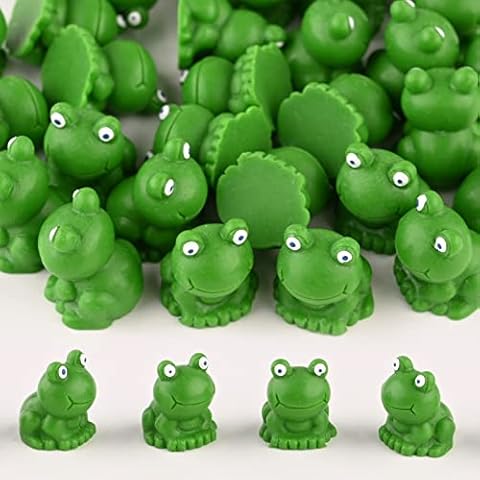 Gukasxi 30 Stück Mini Harz Frosch Figuren Cover