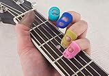 Cute Critters Finger Sleeve, 4/8 PCS Silicone Guitar Thumb Bass Finger Picks Protector Plectrum Anti-Scalding (Random Color) (4pc)