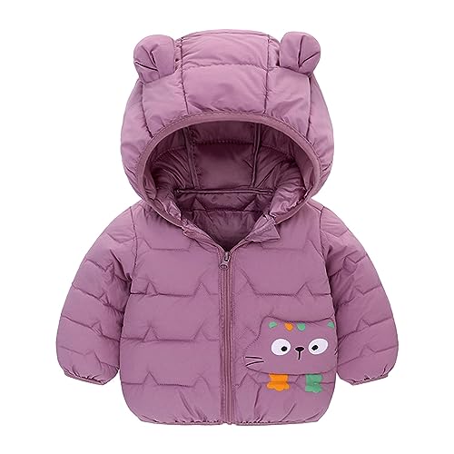 Toddler Baby Boy Girl Cute Bear Hoodie Jacket Long Sleeve Thick Warm Winter Coat Windproof Parka Jacket