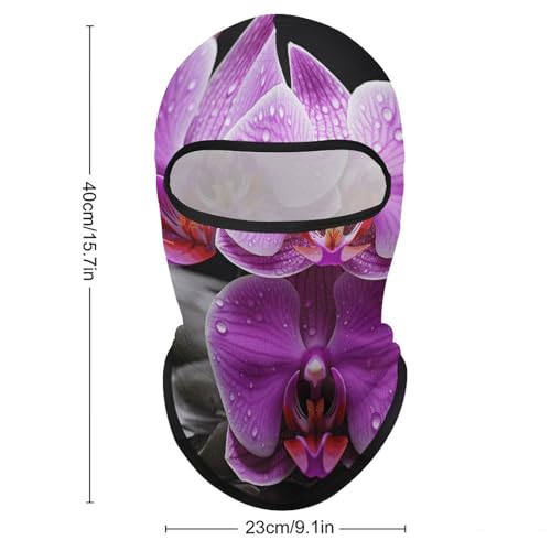 Máscara facial de pasamontaña morada para hombres y mujeres con protección solar transpirable y cubierta completa de cabeza para senderismo, ciclismo, running y conducción miniatura 2