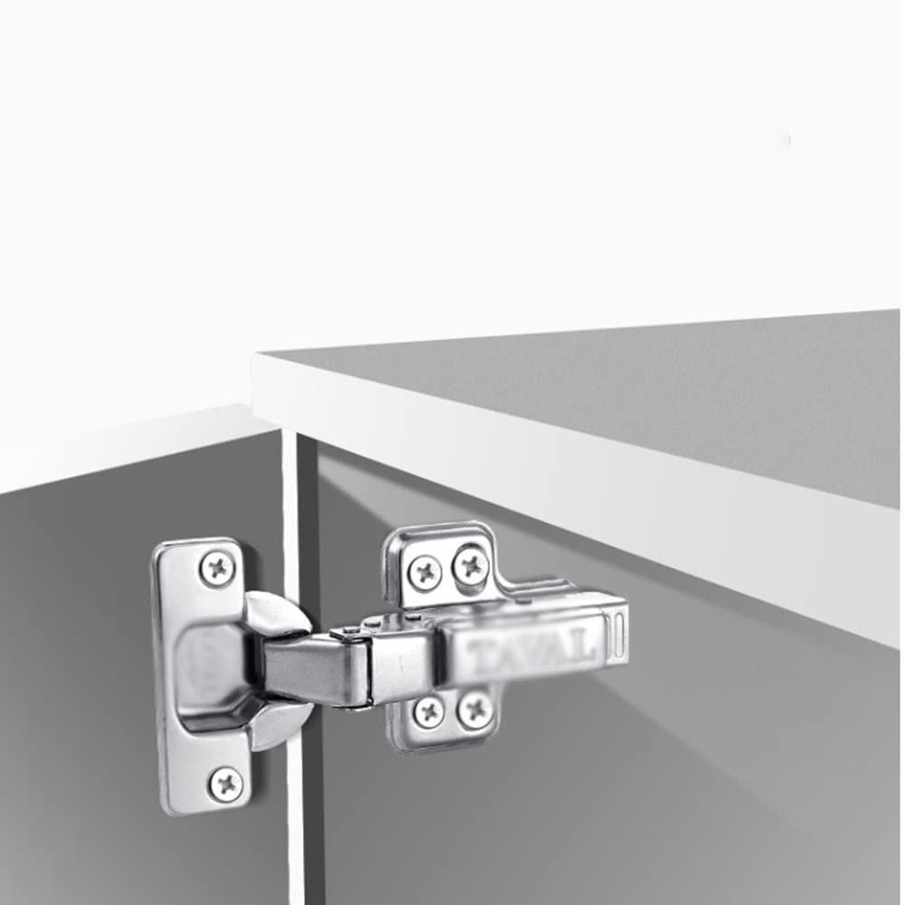 Cerniere con Chiusura Ammortizzata Cerniere per armadi Cornice Frontale Cerniere per Porte dell'Armadio con Chiusura Ammortizzata silenziose Sovrapposizione con ammortizzatori in Metallo INC