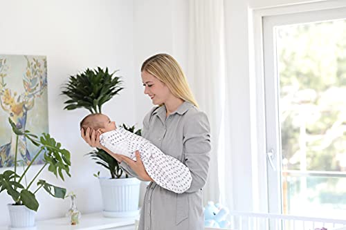 Image of BaeBae Goods Swaddle Blanket, Adjustable Infant Baby Swaddling Wrap Set of 4, Baby Swaddling Wrap Blankets for Boys and Girls Made in Soft Cotton (3-6 Months)