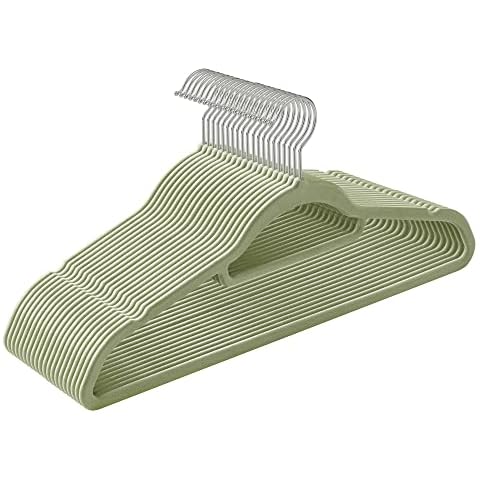 SONGMICS Velvet Hangers, Set of 20 Clothes Coat Hangers Cover