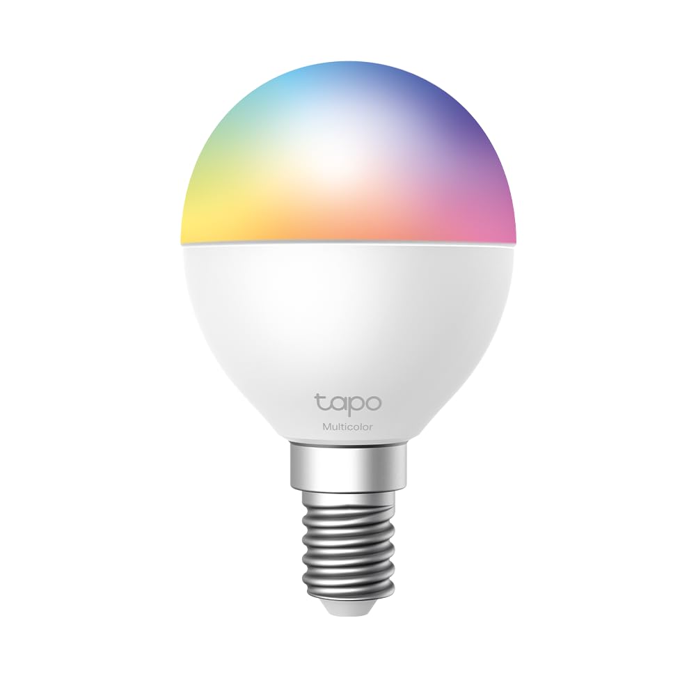 Tapo Tapo L430P Smart P45 WLAN-Glühbirne, Sockel E14, 470 Lumen, 16 Mio. Farben, dimmbar, Zeitplan & Timer, Energieüberwachung, kompatibel mit Alexa, Google Assistant und Samsung SmartThings