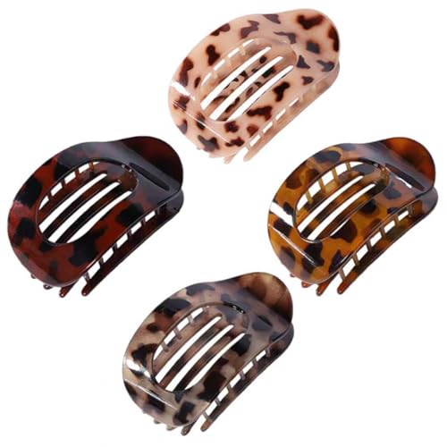 4 Pack Flat Hair Claw Clips for Women Nonslip French Hair Clips f...
