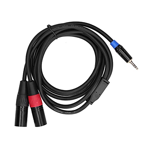 Cable 3.5 mm a 2 XLR macho para interconexión de equipos de música y sonido Zerodis 5