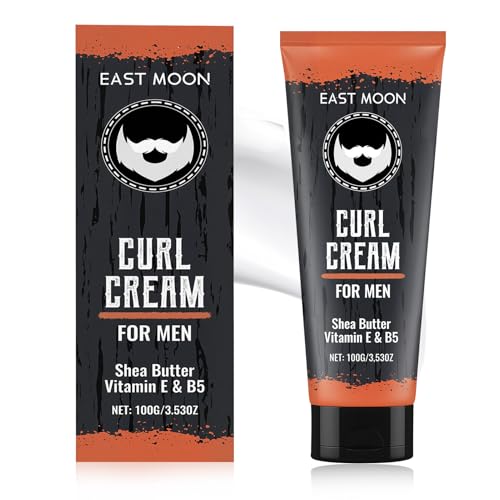 Curl Cream Hombres, Crema de Peinado para Hombre, Crema Hidratante para Rizos y Gel Definidor, cuidado del cabello rizado y encrespado, crema de rizado para hombres, 100g