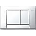 Geberit 115.777.21.1 Bolero Dual-Flush Actuator Plate, Polished Chrome