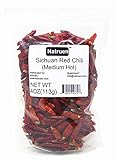 Natruen Whole Dry Szechuan Chinese Red Chili Pods 4oz (Medium Hot), Facing Heaven Chili, Spicy Sichuan Dried Red Hot Chilies for Chili Oil, Paste, and Sauce