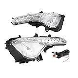 Yctze Feux Antibrouillard à LED Lumineuses (DRL), Haute visibilité, Boîtier ABS, Adaptés pour Sportage 2010 2013, avec Fil de Cuivre de qualité Supérieure, Bonne Dissipation de la