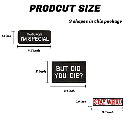 Axen 20 Pieces Tactical Morale Patch Funny Loop And Hook Patches Full Embroidered Applique For Tactical Gear #TOP2