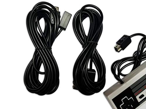 2 Pak Zebest™ 6ft Extension Cable for Nintendo NES SNES Controller Classic Mini Edition Game System and 2 extender wire cord line link (LIMITED TIME ONLY BONUS! FREE Nes Controle6 image 2