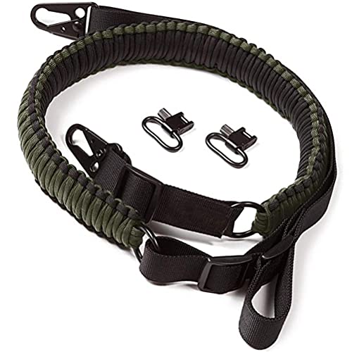 POXIAO 550 Paracord Pistolen Sling 2-Punkt-Gewehr-Sling-Multi-Nutzung Zwei-Punkte-Schlinge Einstellbarer Gewehrgurt Multifunktionsgurt für Outdoor-Training Cover