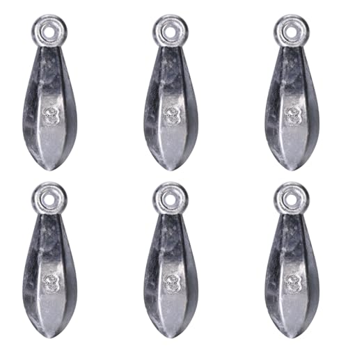 Sougayilang Fishing Weights Sinkers Bank Sinkers Bullet Weights for Surf Fishing Pier Bank Fishing Saltwater Fishing Gear 1oz to 12oz