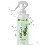 Homeda Rosemary Water Spray for Hair Growth (6.8 fl oz) Romero Para el Cabello Tónico de | Rosemary Hydrosol Tonic | Scalp Spray Root Enhancer & Locs (200ml) - Natural, Sulfate, Paraben Free