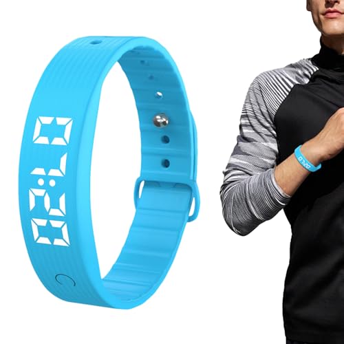 Gungtj Pulsera de alarma vibratoria | Pulsera recargable silenciosa – Reloj con 8 alarmas, para adultos, niños, parejas, sueño diario, viajes, hogar, cama, dormitorio, reunión, entrenamiento de cocina