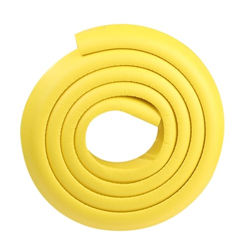 Mousse NBR protection d'angle jaune pour table basse et cuisine