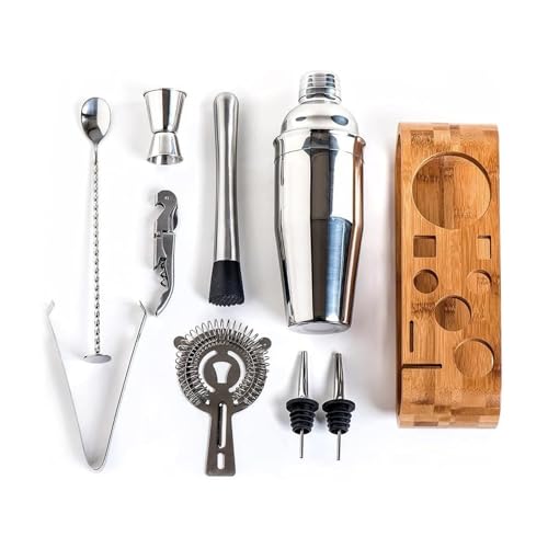 Set coctelera bartender acero inoxidable 10 piezas miniatura 4