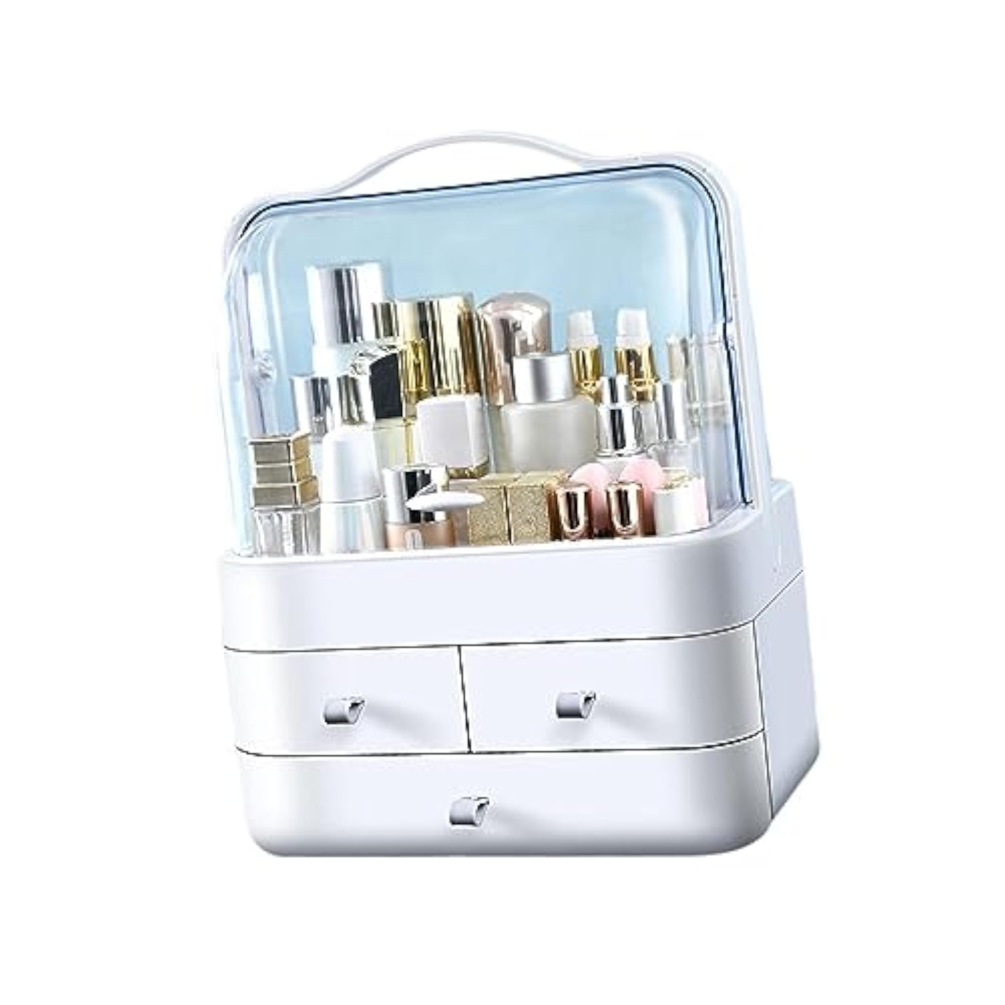 Dustproof Cosmetic Storage Unit for Vanity