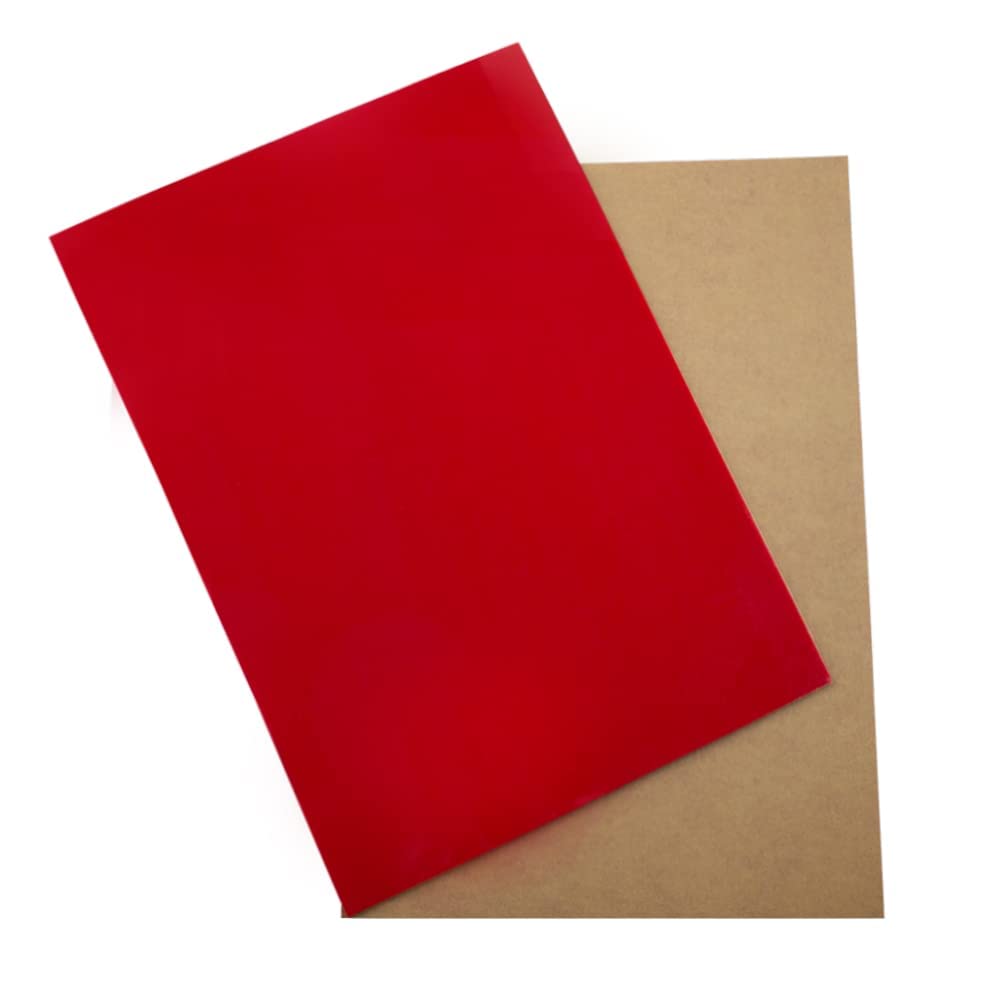 Red Acrylic Sheets - 2 Pcs 8x12" ABS Plastic -5 Red Acrylic Sheets - 2 Pcs 8x12" ABS Plastic -5