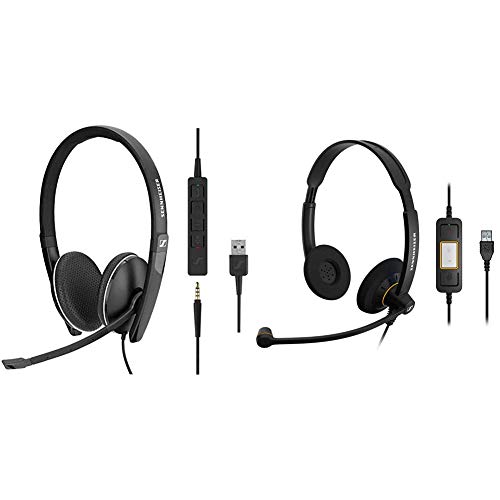 ایگرد | قیمت و خرید Sennheiser SC 165 USB (508317) - Double-Sided  (Binaural) Headset (Black) \u0026 Consumer Audio SC 60 USB ML (504547) -  Double-Sided Business Headset | for Skype for Business (Black)