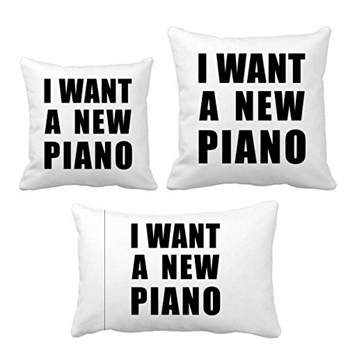 Coussin Piano Throw Pillows avec insert Diythinker pour décoration salon