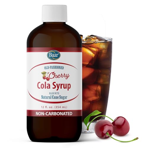 Image of Baar Caffeine-Free Cola Syrup with Pure Cane Sugar, 12 oz | Non-carbonated syrup, no high fructose corn syrup, beverage mixer, recipe ingredient