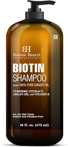 Image of Botanic Hearth Biotin Shampoo with Ginger Oil & Keratin 473 ml