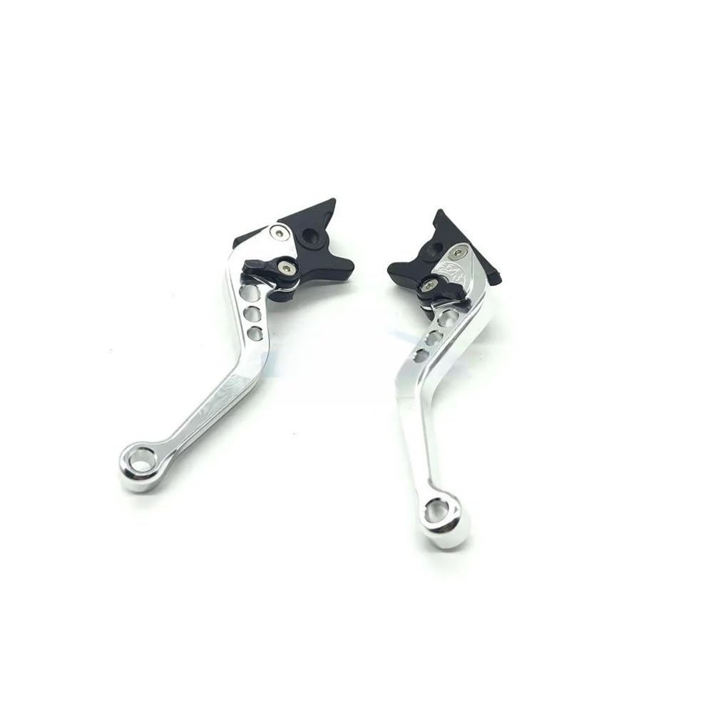 Mlioju Silver Motorcycle Clutch Lever 1 Pair Motorcycle Clutch Brake Handle Levers, Universal Brake Lever Handle Double Disc For Gy6 Xmax 400