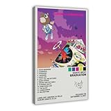 Kanye Poster West, Abschluss, Leinwandposter, Wandkunst, 